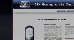 Desktop Screenshot of 3d-scanprojekt.de